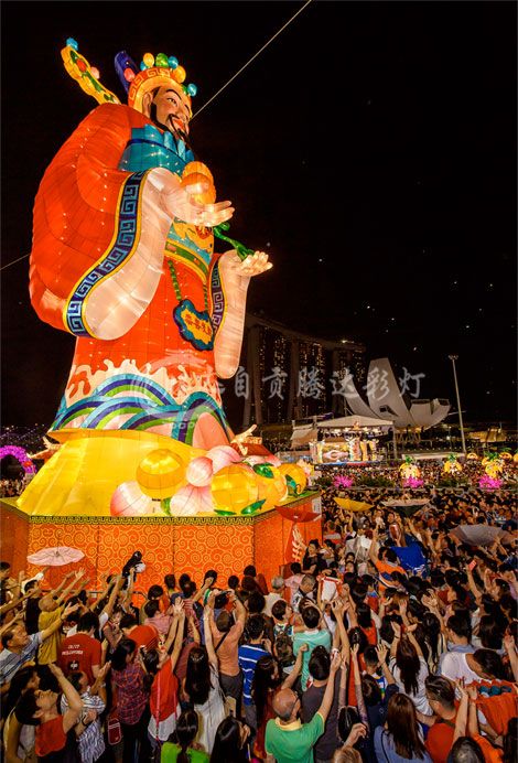 彩燈花燈財(cái)神賜福